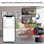 4MP WiFi Security Camera Indoor, Smart Pan Tilt Surveillance Monitor with Infrared Night Vision(White) - British D'sire