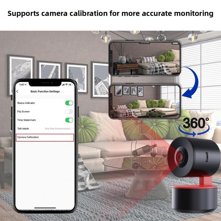 4MP WiFi Security Camera Indoor, Smart Pan Tilt Surveillance Monitor with Infrared Night Vision(White) - British D'sire