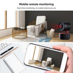 4MP WiFi Security Camera Indoor, Smart Pan Tilt Surveillance Monitor with Infrared Night Vision(White) - British D'sire