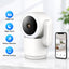 4MP WiFi Security Camera Indoor, Smart Pan Tilt Surveillance Monitor with Infrared Night Vision(White) - British D'sire
