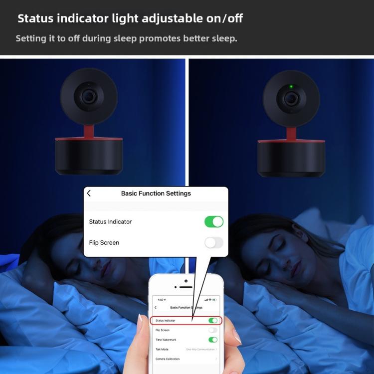 4MP WiFi Security Camera Indoor, Smart Pan Tilt Surveillance Monitor with Infrared Night Vision(White) - British D'sire