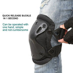 4pcs/set Sports Knee and Elbow Pads Outdoor Sport Safety Gear Drop(Army Green) - British D'sire