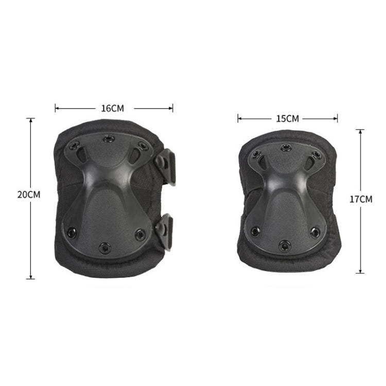 4pcs/set Sports Knee and Elbow Pads Outdoor Sport Safety Gear Drop(Army Green) - British D'sire