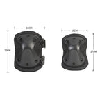 4pcs/set Sports Knee and Elbow Pads Outdoor Sport Safety Gear Drop(Army Green) - British D'sire