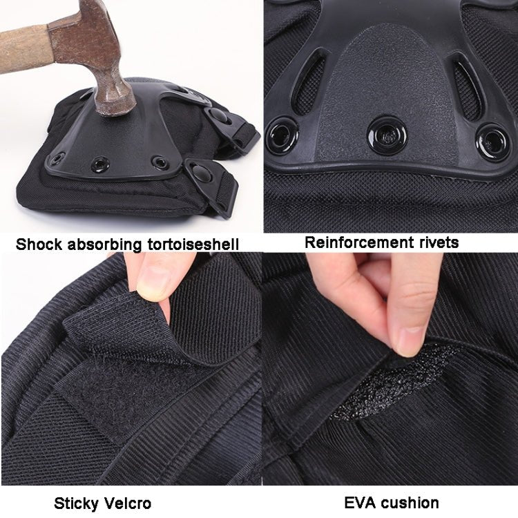 4pcs/set Sports Knee and Elbow Pads Outdoor Sport Safety Gear Drop(Army Green) - British D'sire