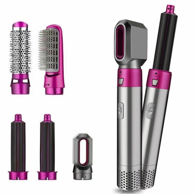 5 In 1 Hot Air Comb Automatic Curling Iron Square Model Hair Styling Comb Curling And Straightening, Plug: UK Plug - British D'sire Main image