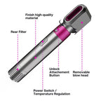 5 In 1 Hot Air Comb Automatic Curling Iron Square Model Hair Styling Comb Curling And Straightening, Plug: UK Plug - British D'sire