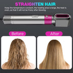 5 In 1 Hot Air Comb Automatic Curling Iron Square Model Hair Styling Comb Curling And Straightening, Plug: UK Plug - British D'sire