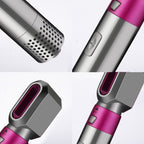 5 In 1 Hot Air Comb Automatic Curling Iron Square Model Hair Styling Comb Curling And Straightening, Plug: UK Plug - British D'sire