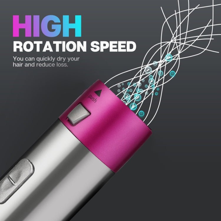 5 In 1 Hot Air Comb Automatic Curling Iron Square Model Hair Styling Comb Curling And Straightening, Plug: UK Plug - British D'sire