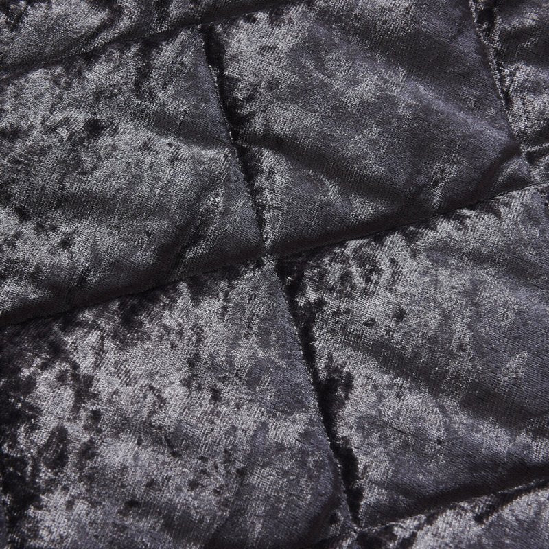 5 Pieces Luxury Crushed velvet Bedspread Quilted Comforter Bedding Set & Cushion - Home, Furniture & DIY:Bedding:Decorative Quilts & Bedspreads - British D'sire