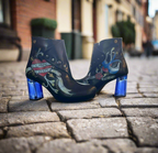 Carpe Diem- Black Tattoo ankle boot- limited Edition