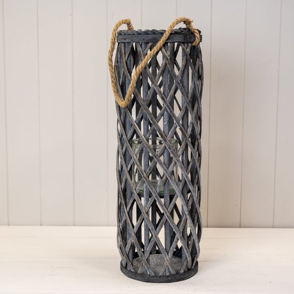 50cm Grey Washed Lantern Secondary image