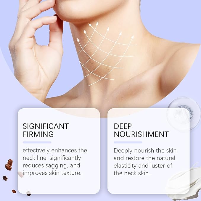 50ml Advanced Neck Firming Cream - Best For Tightening Sagging Skin,Tighten & Lift Firming Neck Cream,Anti Aging Smoothes Wrinkles Skin Tightening and Repair Decolletage Cream - Skin Care Kits & Combos - British D'sire