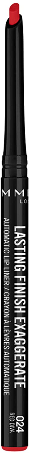 Rimmel, Lasting Finish Exaggerate Lip Liners, Red Diva
