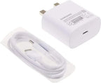 Samsung 25W USB-C Wall Charger Set – TA800 – White (UK Plug)