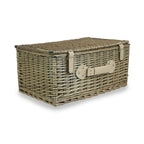 51cm Antique Wash Wicker Picnic Basket with Cotton Lining - Empty Picnic Baskets - British D'sire