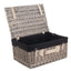 51cm Antique Wash Wicker Picnic Basket with Cotton Lining - Empty Picnic Baskets - British D'sire