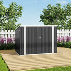 5.5 x 3.5 ft Metal Garden Shed Bin Store Bike Storage with Double Door - Storage Shed - British D'sire