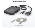 Arezzo Laptop Crash Cart KVM Adapter with USB & VGA – Portable Console for Server Access, File Transfer & Video Capture – Supports Windows, macOS, Linux