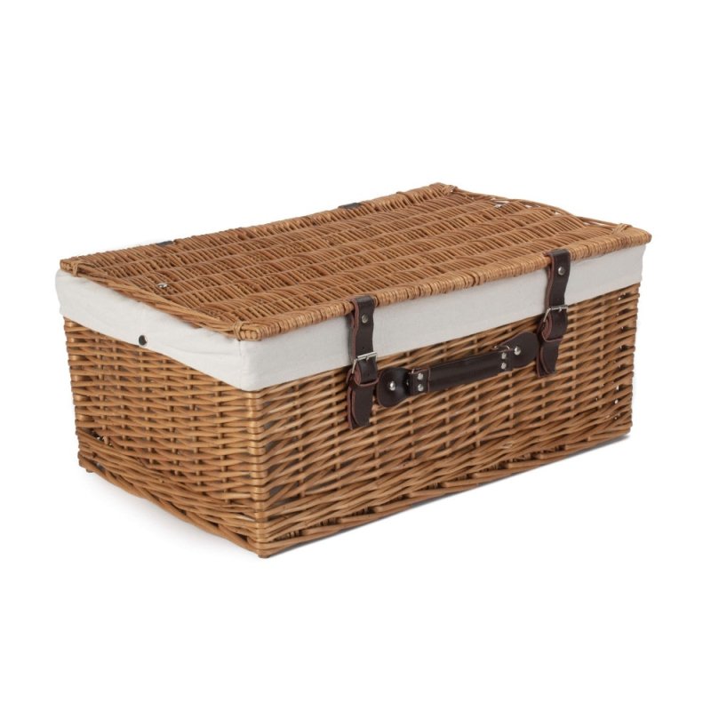 56cm Double Steamed Picnic Wicker Basket - Empty Picnic Baskets - British D'sire