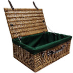 56cm Double Steamed Picnic Wicker Basket - Empty Picnic Baskets - British D'sire