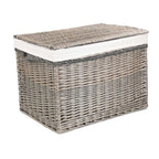 58cm Antique Wash Wicker Storage Basket - Storage Baskets - British D'sire