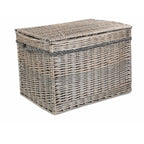 58cm Antique Wash Wicker Storage Basket - Storage Baskets - British D'sire