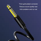 5m JINGHUA 6.5mm Audio Cable Male to Male Microphone Instrument Tuning Cable - British D'sire