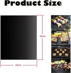 5pcs Oven Liners BBQ Mats for Gas Grill Reusable Oven Liners for Bottom of Oven Oven Mats for Bottom of Oven Oven Liners for Bottom of Fan Assisted Ovens Washable(Black) - British D'sire