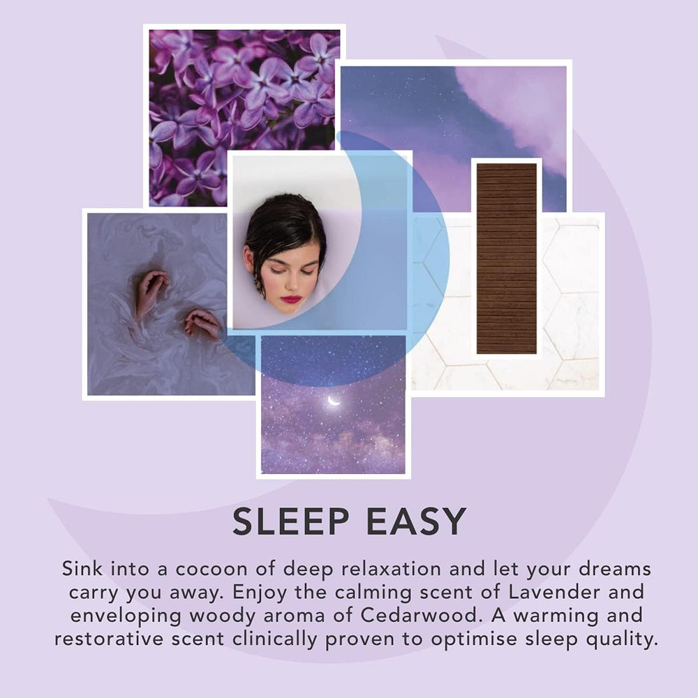 Sunday Rain Sleep Easy Lavender and Cedarwood Soy Candle, with Aromatherapy Oils, Up to 40 Hours Burn Time, Refreshing & Calming Fragrance, 265g Secondary image