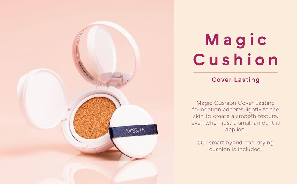 MISSHA Magic Cushion Cover Lasting Foundation SPF50+/PA+++, 23 Natural Beige 15 g Secondary image