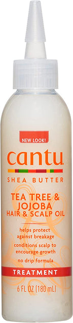 Cantu Shea Butter Tea Tree & Jojoba Hair & Scalp Oil 180 ml (packaging may vary)