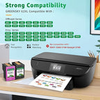 62XL Ink Cartridges Replacement for HP62 HP 62XL HP 62 Ink Cartridges Twin Pack for HP Envy 5540 5640 5546 5544 7640 5644 5541 5646 5542 OfficeJet 250 200 5740 5742 (1 Black, 1 Tri - colour) - Cartridges Replacement - British D'sire