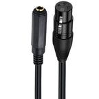 6.35mm Female to XLR Female JUNSUNMAY Speaker Audio Amplifier Connection Cable, Length: 50cm - British D'sire