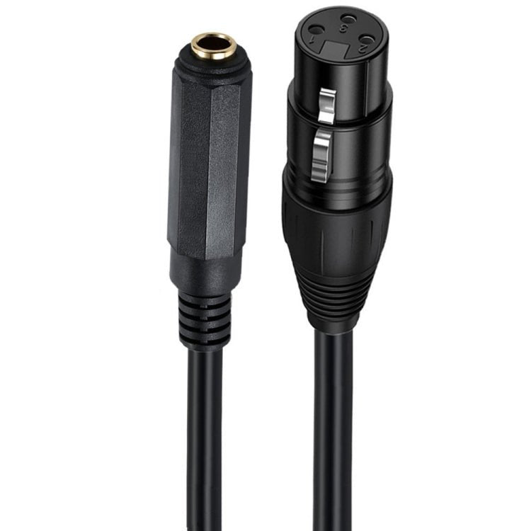 6.35mm Female to XLR Female JUNSUNMAY Speaker Audio Amplifier Connection Cable, Length: 50cm - British D'sire