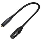 6.35mm Female to XLR Female JUNSUNMAY Speaker Audio Amplifier Connection Cable, Length: 50cm - British D'sire