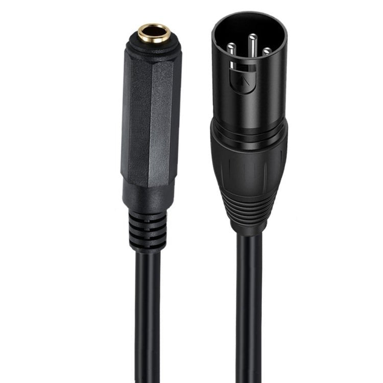 6.35mm Female to XLR Male JUNSUNMAY Speaker Audio Amplifier Connection Cable, Length: 50cm - British D'sire