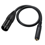 6.35mm Female to XLR Male JUNSUNMAY Speaker Audio Amplifier Connection Cable, Length: 50cm - British D'sire