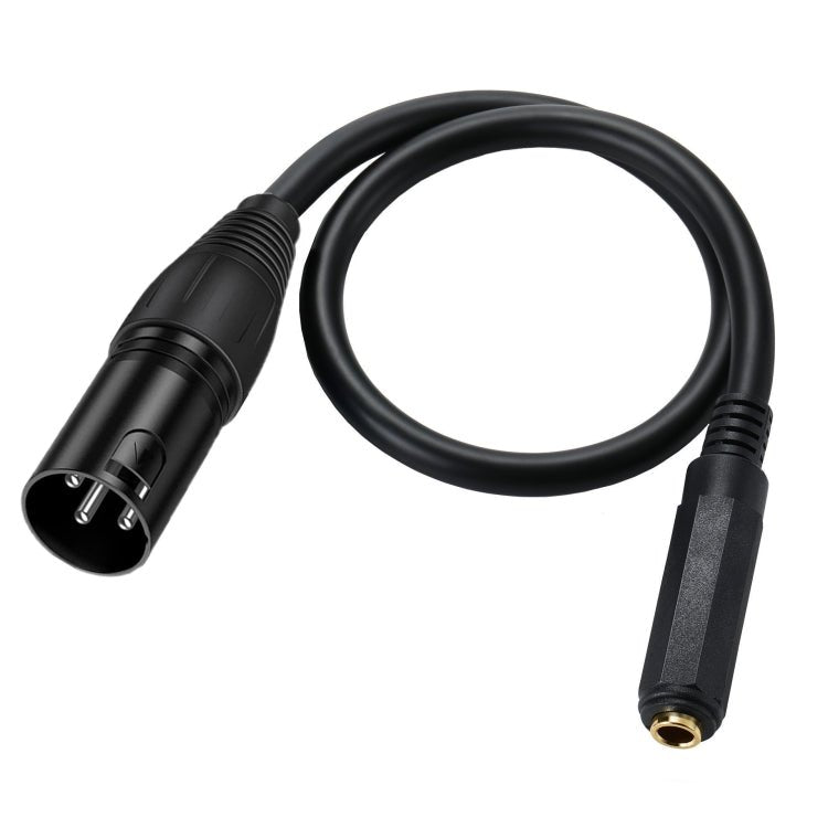 6.35mm Female to XLR Male JUNSUNMAY Speaker Audio Amplifier Connection Cable, Length: 50cm - British D'sire