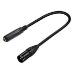 6.35mm Female to XLR Male JUNSUNMAY Speaker Audio Amplifier Connection Cable, Length: 50cm - British D'sire