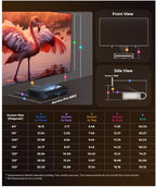 Sassia Aurora Pro MKII 4K Tri-Colour Laser UST Projector, 30000:1 Contrast, Dolby Vision & Atmos, HDR10+, 3D, Low-Latency Gaming, Ultra Short Throw Home Cinema
