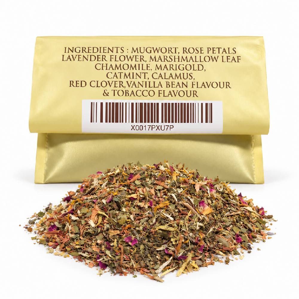 Copy of Organic Herbal Smoke Mix (Calm) 100% Nicotine & Tobacco Free, Smoked Or Mix with Your Own 80grams Secondary image