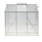 6ft × 6ft Greenhouse Polycarbonate Aluminium Greenhouse with Window and Sliding Door - Greenhouse - British D'sire