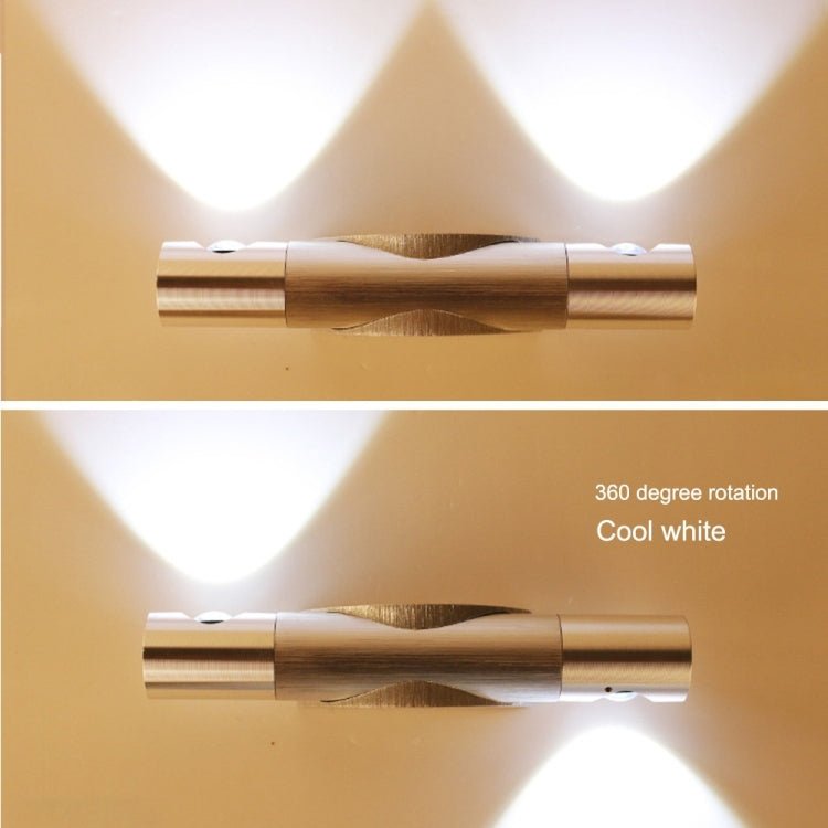 6W 360 Degrees Rotation Wall Lamp LED Nightlight, AC 110 - 240V (Cool White) - British D'sire