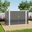 7 x 3 ft Lockable Steel Garden Metal Junk/Bike Storage Shed, Grey - Storage Shed - British D'sire