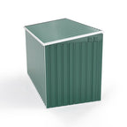 7 x 3 ft Metal Garden Bicycle Storage Shed Bike Store Outdoor Tool Bike Storage, Dark Green - Storage Shed - British D'sire