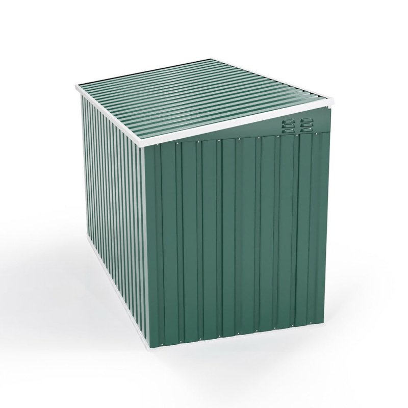 7 x 3 ft Metal Garden Bicycle Storage Shed Bike Store Outdoor Tool Bike Storage, Dark Green - Storage Shed - British D'sire