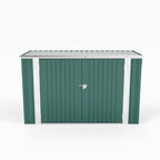7 x 3 ft Metal Garden Bicycle Storage Shed Bike Store Outdoor Tool Bike Storage, Dark Green - Storage Shed - British D'sire