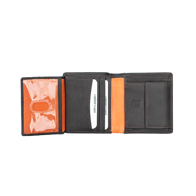 Elite RFID Leather Trifold Wallet & Card Holder - 7102